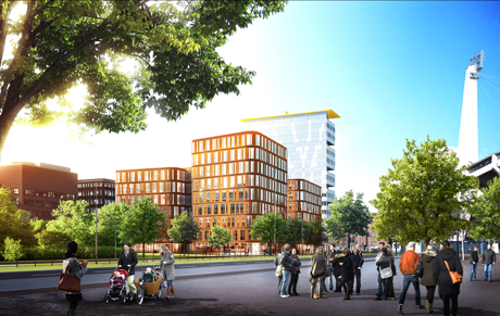 Skånegatan exteriör Bild: White arkitekter