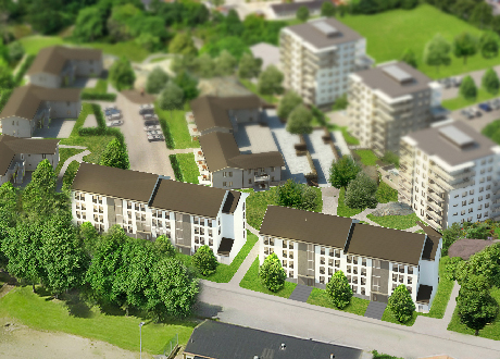 Så här är det tänkt att hyreslägenheterna i Folkets Park ska se ut.