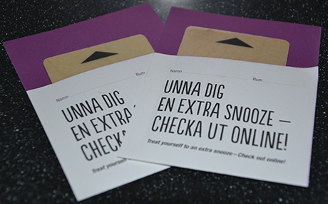 Utcheckning via mobilen