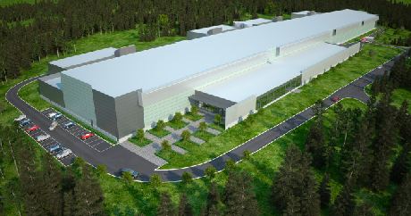 Facebooks nya datacenter i Luleå.